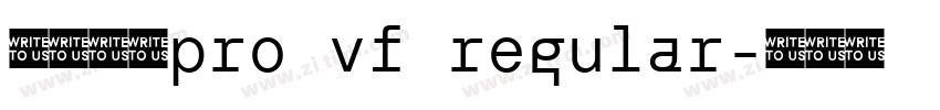 小米兰亭pro vf regular字体转换 小米兰亭pro vf regular字体转换